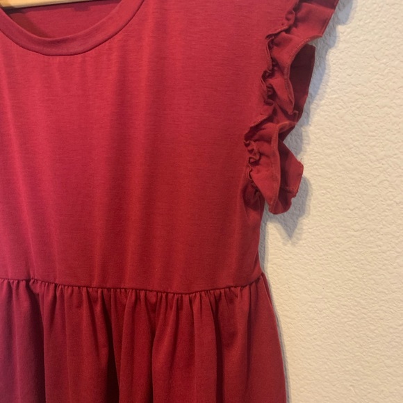 SHEIN LUNE Plus Ruffle Trim Peplum Tee - Picture 3 of 3